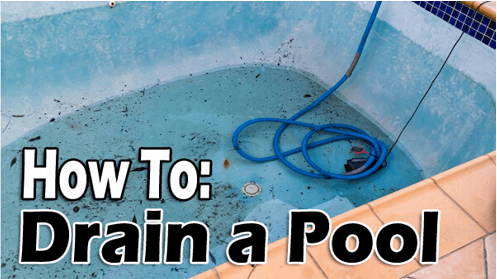 How to drain swimming pool